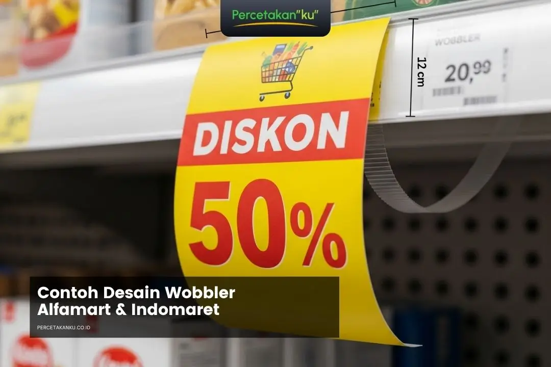 Contoh desain wobbler alfamart dan indomaret