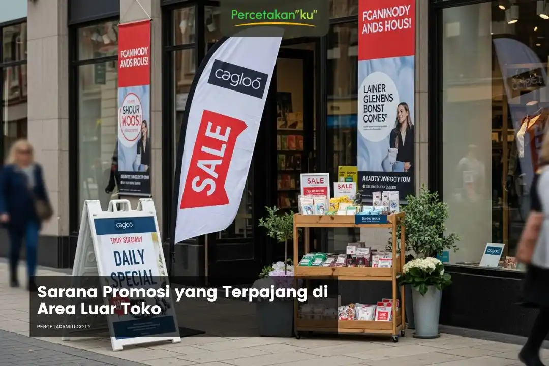 Sarana Promosi yang Terpajang di Area Luar Toko